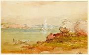Samuel Lancaster Gerry watercolor on paper, signed in the lower right. oil painting